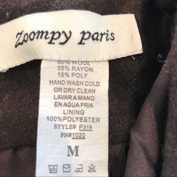 Zoompy Paris Chocolate Brown Wool Blazer - Picture 7 of 7
